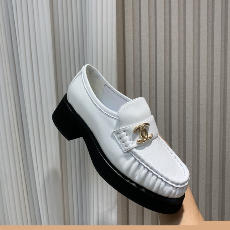 Ch*el leather shoes